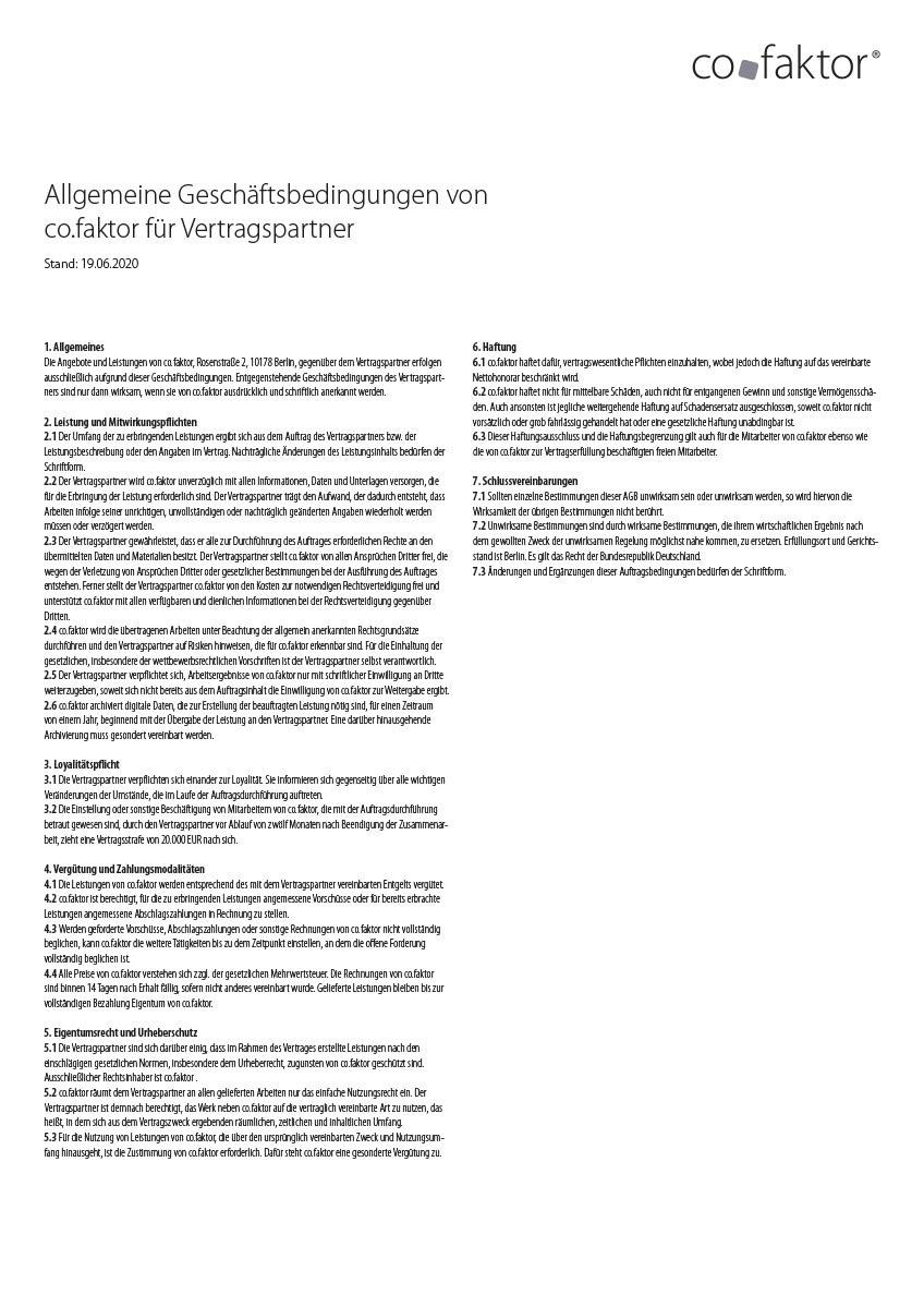 co.faktor AGB Vertragspartner